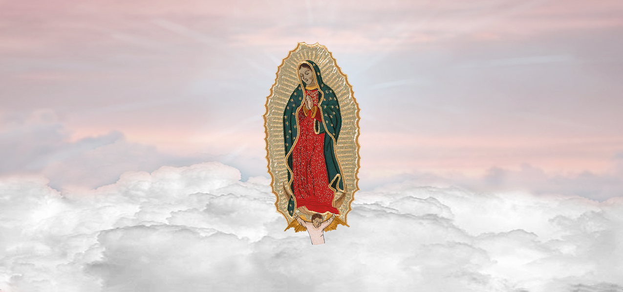 Lady of Guadalupe Clouds Pink